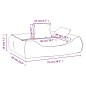 vidaXL Hundebett mit Kissen Schwarz 75x58x18 cm Oxford-Gewebe vidaXL Hundebett mit Kissen Schwarz 75x58x18 cm Oxford-Gewebe