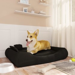 vidaXL Hundebett mit Kissen Schwarz 89x75x19 cm Oxford-Gewebe
