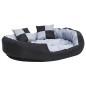 vidaXL Hundekissen Wendbar und Waschbar Grau und Schwarz 110x80x23 cm vidaXL Hundekissen Wendbar und Waschbar Grau und Schwarz 110x80x23 cm