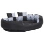vidaXL Hundekissen Wendbar und Waschbar Grau und Schwarz 110x80x23 cm vidaXL Hundekissen Wendbar und Waschbar Grau und Schwarz 110x80x23 cm