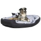 vidaXL Hundekissen Wendbar und Waschbar Grau und Schwarz 150x120x25 cm vidaXL Hundekissen Wendbar und Waschbar Grau und Schwarz 150x120x25 cm