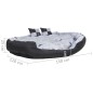 vidaXL Hundekissen Wendbar und Waschbar Grau und Schwarz 150x120x25 cm vidaXL Hundekissen Wendbar und Waschbar Grau und Schwarz 150x120x25 cm