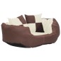 vidaXL Hundekissen Wendbar und Waschbar Braun und Creme 65x50x20 cm vidaXL Hundekissen Wendbar und Waschbar Braun und Creme 65x50x20 cm