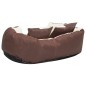 vidaXL Hundekissen Wendbar und Waschbar Braun und Creme 65x50x20 cm vidaXL Hundekissen Wendbar und Waschbar Braun und Creme 65x50x20 cm