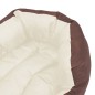 vidaXL Hundekissen Wendbar und Waschbar Braun und Creme 65x50x20 cm vidaXL Hundekissen Wendbar und Waschbar Braun und Creme 65x50x20 cm