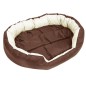 vidaXL Hundekissen Wendbar und Waschbar Braun und Creme 110x80x23 cm vidaXL Hundekissen Wendbar und Waschbar Braun und Creme 110x80x23 cm