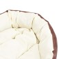 vidaXL Hundekissen Wendbar und Waschbar Braun und Creme 110x80x23 cm vidaXL Hundekissen Wendbar und Waschbar Braun und Creme 110x80x23 cm