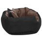 vidaXL Hundekissen Wendbar und Waschbar Schwarz und Braun 65x50x20 cm vidaXL Hundekissen Wendbar und Waschbar Schwarz und Braun 65x50x20 cm