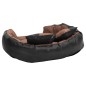 vidaXL Hundekissen Wendbar und Waschbar Schwarz und Braun 85x70x20 cm vidaXL Hundekissen Wendbar und Waschbar Schwarz und Braun 85x70x20 cm