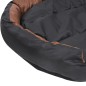 vidaXL Hundekissen Wendbar und Waschbar Schwarz und Braun 85x70x20 cm vidaXL Hundekissen Wendbar und Waschbar Schwarz und Braun 85x70x20 cm