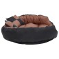 vidaXL Hundekissen Wendbar und Waschbar Schwarz und Braun 110x80x23 cm vidaXL Hundekissen Wendbar und Waschbar Schwarz und Braun 110x80x23 cm