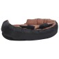 vidaXL Hundekissen Wendbar und Waschbar Schwarz und Braun 110x80x23 cm vidaXL Hundekissen Wendbar und Waschbar Schwarz und Braun 110x80x23 cm