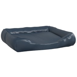 vidaXL Hundebett Dunkelblau 105x80x25 cm Kunstleder
