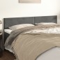 Kopfteile 2 Stk. Dunkelgrau 80x5x78/88 cm Samt Kopfteile 2 Stk. Dunkelgrau 80x5x78/88 cm Samt