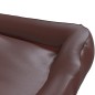 vidaXL Hundebett Braun 105x80x25 cm Kunstleder vidaXL Hundebett Braun 105x80x25 cm Kunstleder