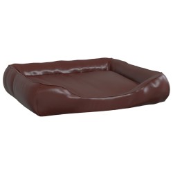 vidaXL Hundebett Braun 120x100x27 cm Kunstleder
