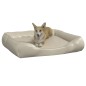 vidaXL Hundebett Beige 80x68x23 cm Kunstleder vidaXL Hundebett Beige 80x68x23 cm Kunstleder