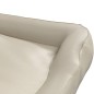 vidaXL Hundebett Beige 80x68x23 cm Kunstleder vidaXL Hundebett Beige 80x68x23 cm Kunstleder