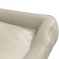 vidaXL Hundebett Beige 105x80x25 cm Kunstleder vidaXL Hundebett Beige 105x80x25 cm Kunstleder