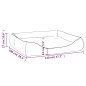 vidaXL Hundebett Beige 120x100x27 cm Kunstleder vidaXL Hundebett Beige 120x100x27 cm Kunstleder