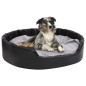 vidaXL Hundebett Schwarz-Grau 99x89x21 cm Plüsch und Kunstleder vidaXL Hundebett Schwarz-Grau 99x89x21 cm Plüsch und Kunstleder