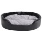 vidaXL Hundebett Schwarz-Grau 99x89x21 cm Plüsch und Kunstleder vidaXL Hundebett Schwarz-Grau 99x89x21 cm Plüsch und Kunstleder