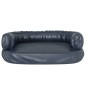 vidaXL Hundebett Ergonomisch Schaumstoff Dunkelblau 60x42cm Kunstleder vidaXL Hundebett Ergonomisch Schaumstoff Dunkelblau 60x42cm Kunstleder