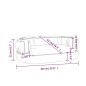 vidaXL Hundebett Ergonomisch Schaumstoff Dunkelblau 60x42cm Kunstleder vidaXL Hundebett Ergonomisch Schaumstoff Dunkelblau 60x42cm Kunstleder