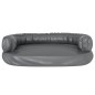vidaXL Hundebett Ergonomisch Schaumstoff Grau 75x53 cm Kunstleder vidaXL Hundebett Ergonomisch Schaumstoff Grau 75x53 cm Kunstleder