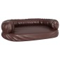 vidaXL Hundebett Ergonomisch Schaumstoff Braun 75x53 cm Kunstleder vidaXL Hundebett Ergonomisch Schaumstoff Braun 75x53 cm Kunstleder