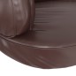 vidaXL Hundebett Ergonomisch Schaumstoff Braun 88x65 cm Kunstleder vidaXL Hundebett Ergonomisch Schaumstoff Braun 88x65 cm Kunstleder
