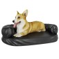 vidaXL Hundebett Ergonomisch Schaumstoff Schwarz 75x53 cm Kunstleder vidaXL Hundebett Ergonomisch Schaumstoff Schwarz 75x53 cm Kunstleder