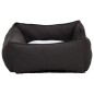 vidaXL Hundebett Dunkelgrau-Weiß 85,5x70x23 cm Fleece Leinenoptik vidaXL Hundebett Dunkelgrau-Weiß 85,5x70x23 cm Fleece Leinenoptik