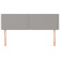 Kopfteile 2 Stk. Hellgrau 72x5x78/88 cm Stoff Kopfteile 2 Stk. Hellgrau 72x5x78/88 cm Stoff