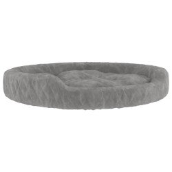 vidaXL Hundebett Grau 90x70x23 cm Plüsch