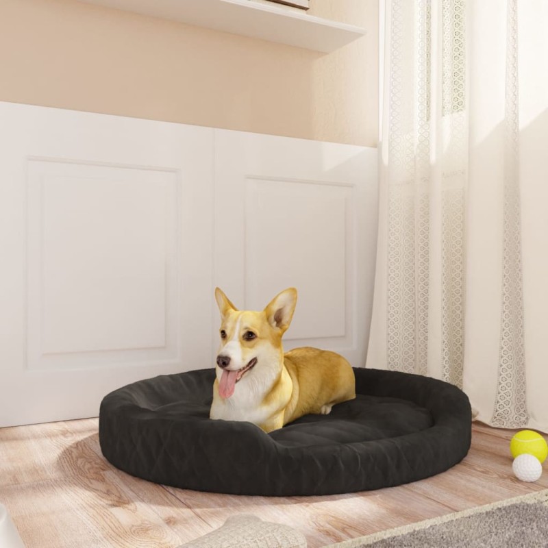 vidaXL Hundebett Schwarz 70x55x23 cm Plüsch vidaXL Hundebett Schwarz 70x55x23 cm Plüsch
