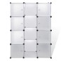 vidaXL Modularer Schrank mit 9 Fächern 37×115×150 cm Weiß vidaXL Modularer Schrank mit 9 Fächern 37×115×150 cm Weiß