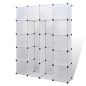 vidaXL Modularer Schrank mit 14 Fächern weiß 37 x 146 x 180,5 cm vidaXL Modularer Schrank mit 14 Fächern weiß 37 x 146 x 180,5 cm