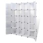 vidaXL Modularer Schrank mit 14 Fächern weiß 37 x 146 x 180,5 cm vidaXL Modularer Schrank mit 14 Fächern weiß 37 x 146 x 180,5 cm