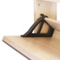 vidaXL Schuhschrank mit 3 Fächern Spiegel Eiche-Optik 63x17x102,5 cm vidaXL Schuhschrank mit 3 Fächern Spiegel Eiche-Optik 63x17x102,5 cm
