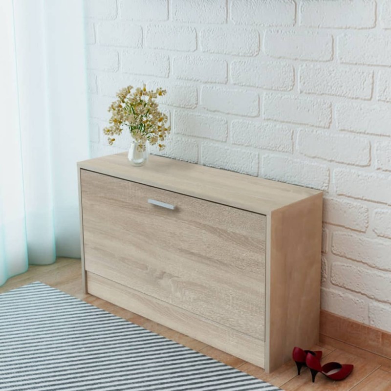 vidaXL Schuhbank Eiche 80x24x45 cm vidaXL Schuhbank Eiche 80x24x45 cm