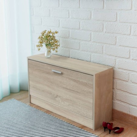vidaXL Schuhbank Eiche 80x24x45 cm