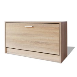 vidaXL Schuhbank Eiche 80x24x45 cm