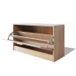 vidaXL Schuhbank Eiche 80x24x45 cm vidaXL Schuhbank Eiche 80x24x45 cm