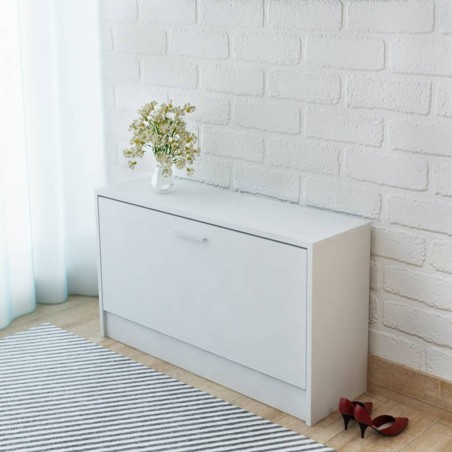vidaXL Schuhbank Weiß 80x24x45 cm