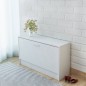 vidaXL Schuhbank Weiß 80x24x45 cm vidaXL Schuhbank Weiß 80x24x45 cm