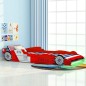 vidaXL Kinderbett mit LED im Rennwagen-Design 90 x 200 cm Rot vidaXL Kinderbett mit LED im Rennwagen-Design 90 x 200 cm Rot