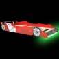 vidaXL Kinderbett mit LED im Rennwagen-Design 90 x 200 cm Rot vidaXL Kinderbett mit LED im Rennwagen-Design 90 x 200 cm Rot