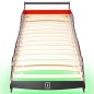 vidaXL Kinderbett mit LED im Rennwagen-Design 90 x 200 cm Rot vidaXL Kinderbett mit LED im Rennwagen-Design 90 x 200 cm Rot