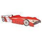 vidaXL Kinderbett mit LED im Rennwagen-Design 90 x 200 cm Rot vidaXL Kinderbett mit LED im Rennwagen-Design 90 x 200 cm Rot